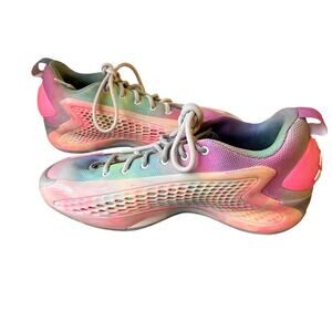 Adidas Anthony Edwards 1 Low Basketball Shoes Mens 9 Pink Multicolor Sneakers